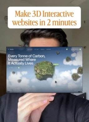 Make 3D interactive websites in 2 minutes, 349K views